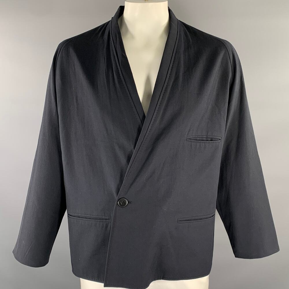 LEMAIRE Chest Size XL Navy Shawl Jacket